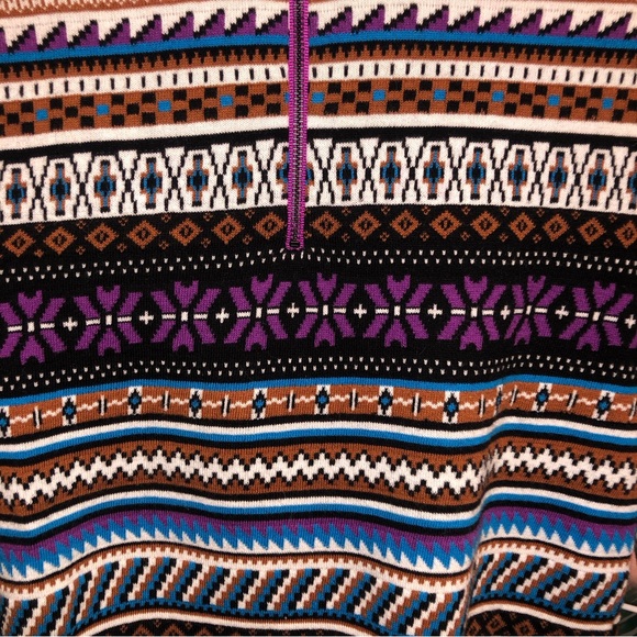 Simons | High Neck Zip Up Sweater | Multicolour - Picture 3 of 5